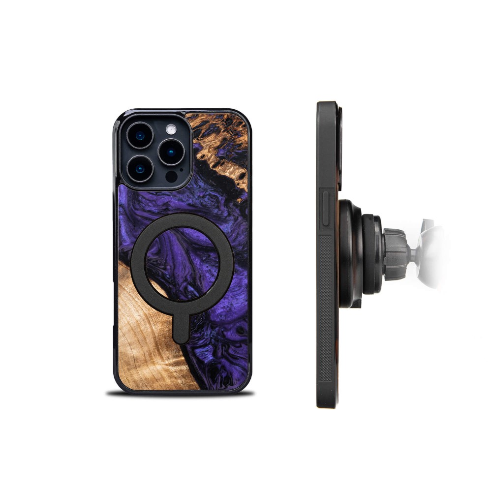 Bewood Resin Case for Apple iPhone 16 Pro Max - Violet with MagSafe