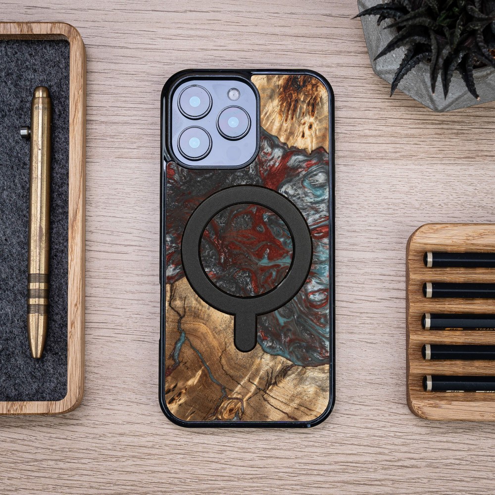 Bewood Resin Case for Apple iPhone 16 Pro Max - Planets - Pluto with MagSafe