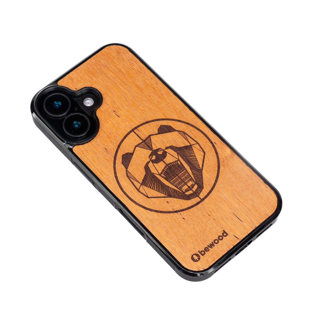 Apple iPhone 16 Bear Merbau Bewood Wood Case