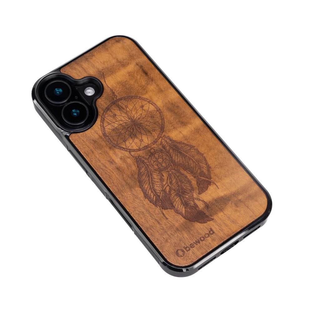 Drewniane Etui Bewood do iPhone 16 ŁAPACZ SNÓW IMBUIA