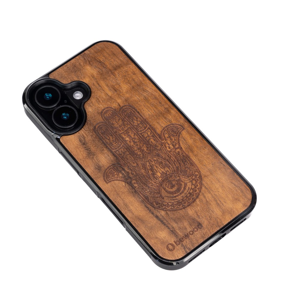 Apple iPhone 16 Hamsa Imbuia Bewood Wood Case