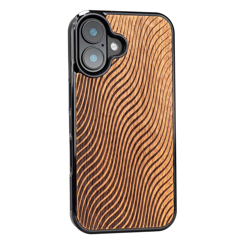 Apple iPhone 16 Waves Merbau Bewood Wood Case