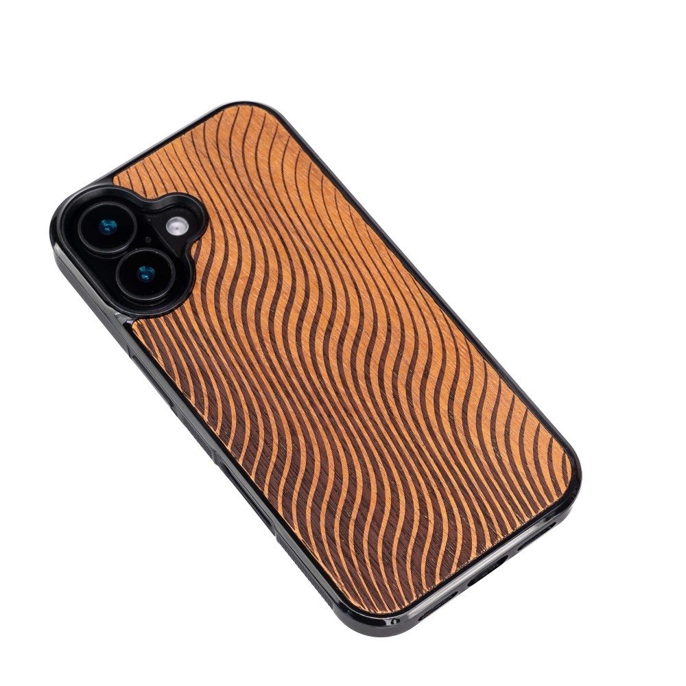 Apple iPhone 16 Waves Merbau Bewood Wood Case