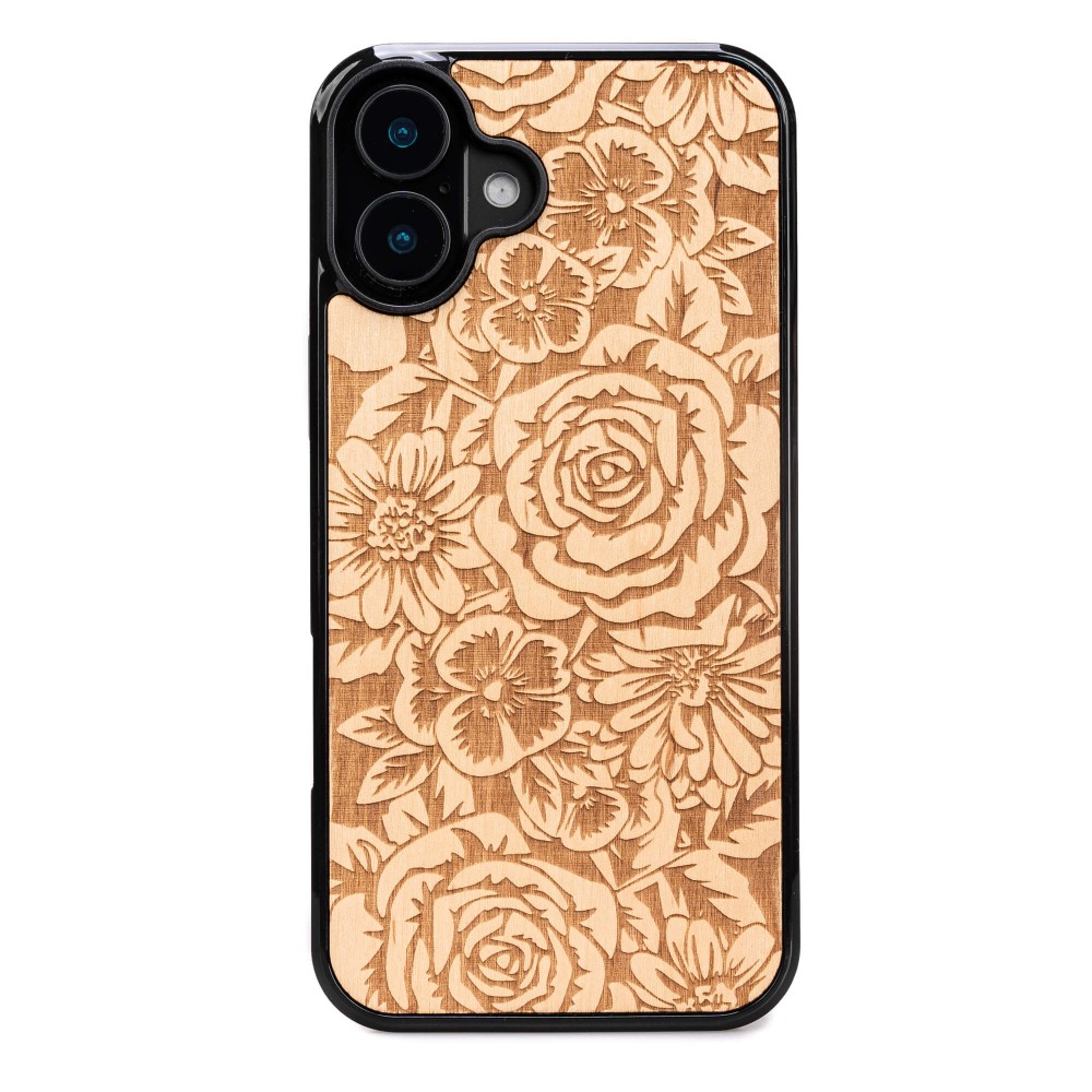 Apple iPhone 16 Plus Roses Anigre Bewood Wood Case