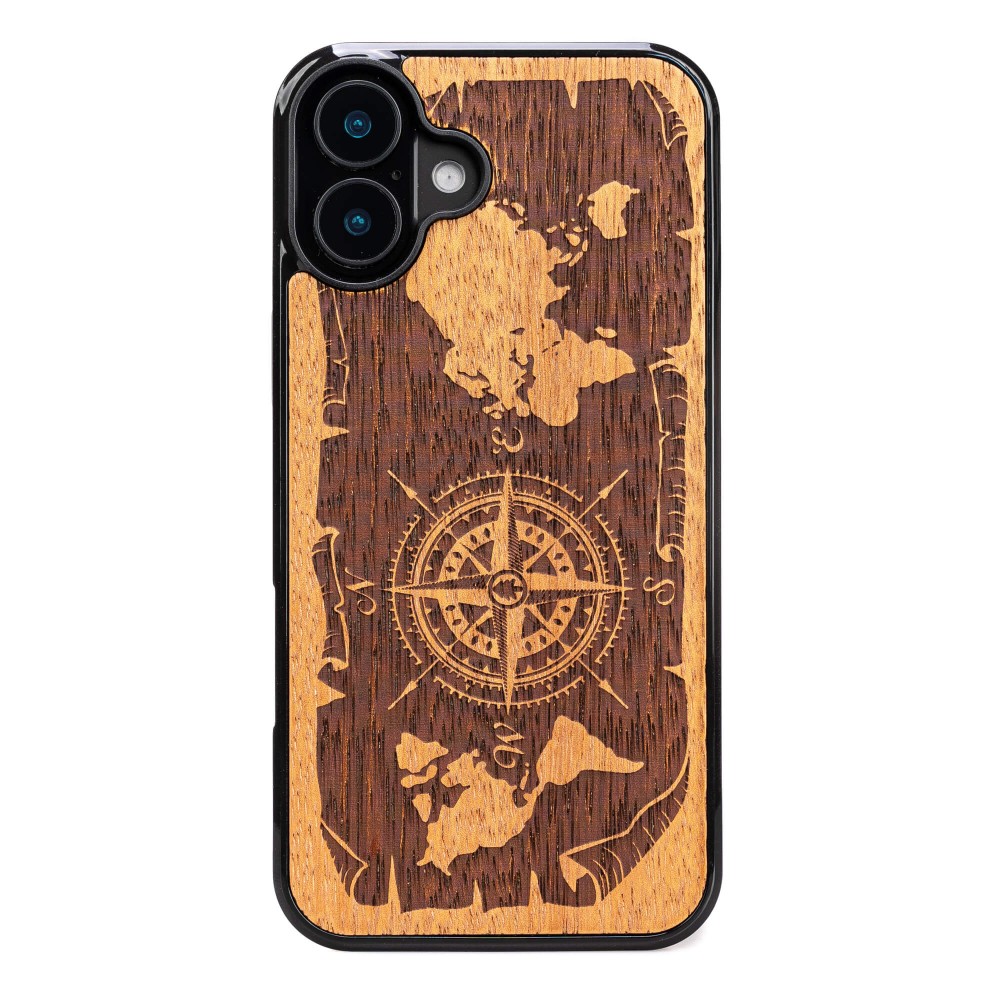 Apple iPhone 16 Plus Compass Merbau Bewood Wood Case