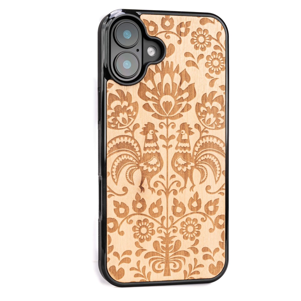 Apple iPhone 16 Plus Polski Folk Anigre Bewood Wood Case