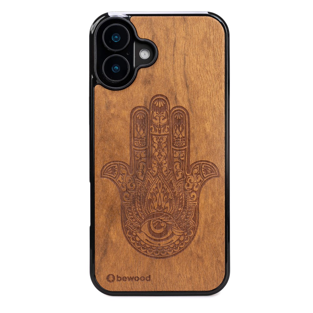 Apple iPhone 16 Hamsa Imbuia Bewood Wood Case