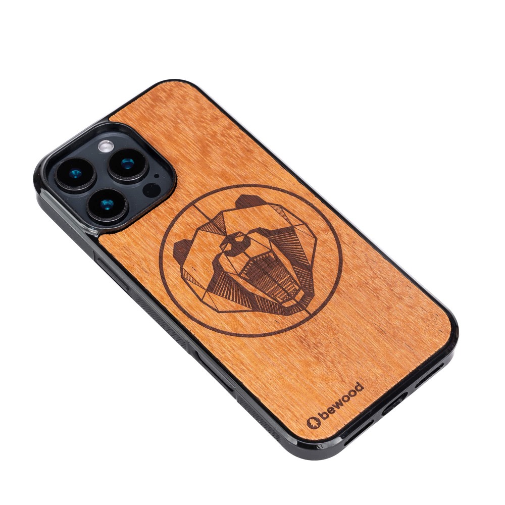 Drewniane Etui Bewood do iPhone 16 Pro NIEDŹWIEDŹ MERBAU