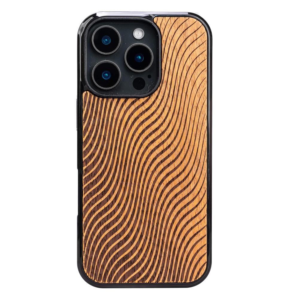 Apple iPhone 16 Waves Merbau Bewood Wood Case