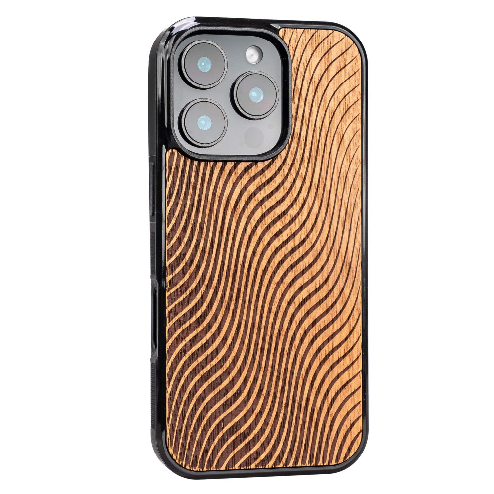 Apple iPhone 16 Waves Merbau Bewood Wood Case