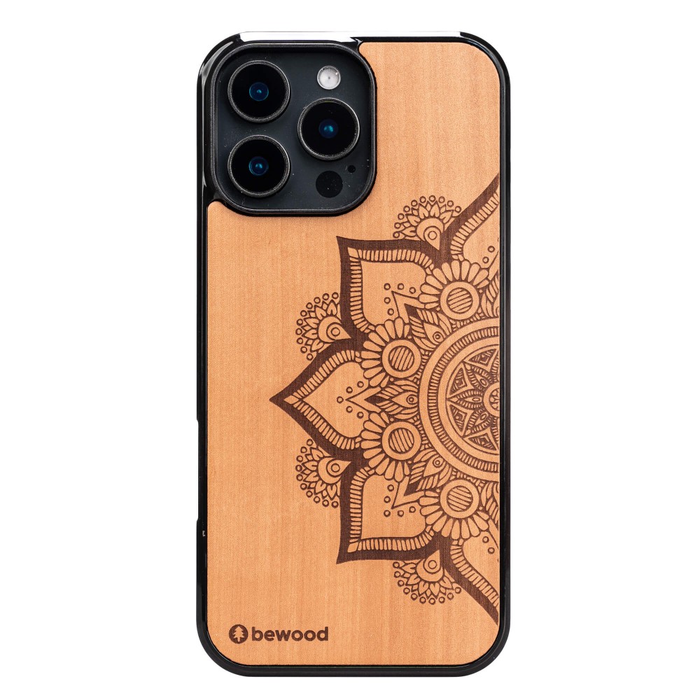 Drewniane Etui Bewood do iPhone 16 Pro Max MANDALA JABŁOŃ