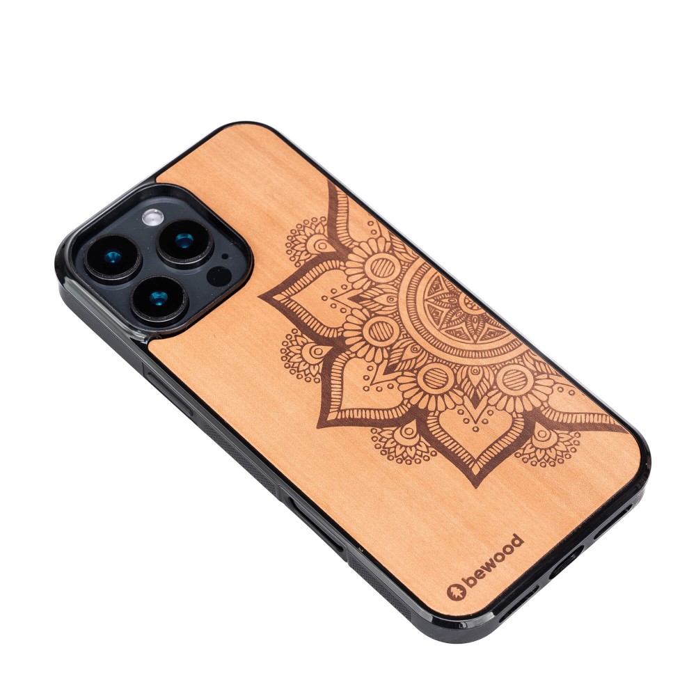 Drewniane Etui Bewood do iPhone 16 Pro Max MANDALA JABŁOŃ