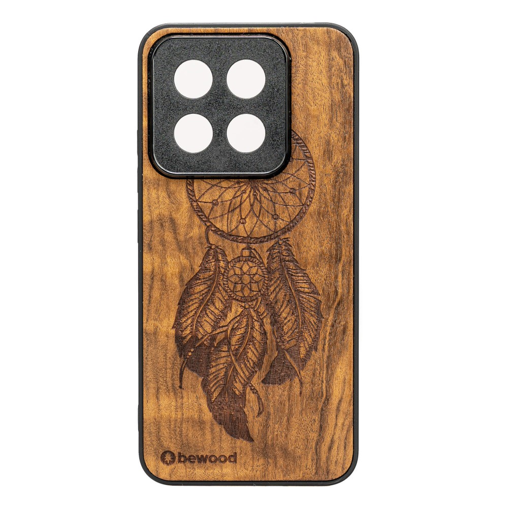 Drewniane Etui Bewood do Xiaomi 14T ŁAPACZ SNÓW IMBUIA