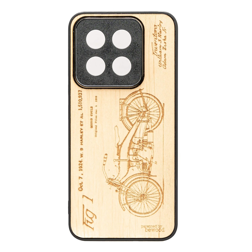 Drewniane Etui Bewood do Xiaomi 14T HARLEY PATENT ANIEGRE