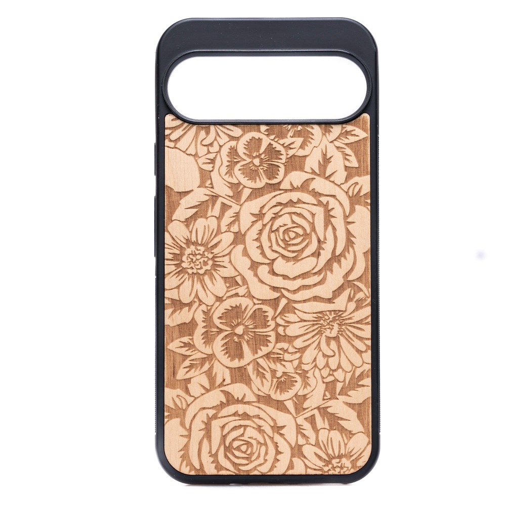 Google Pixel 9/9 Pro Roses Anigre Bewood Wood Case