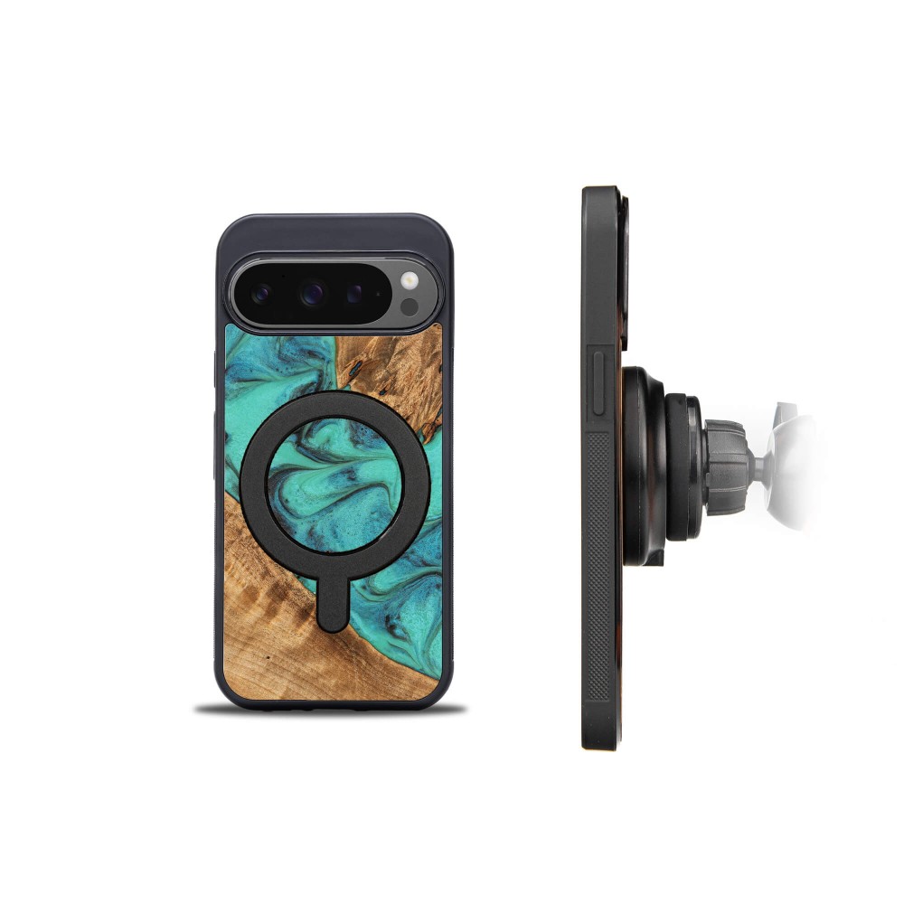 Bewood Resin Case for Google Pixel 9 XL - Turquoise with MagSafe