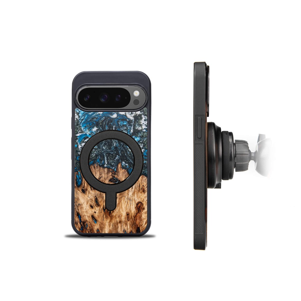 Bewood Resin Case for Google Pixel 9 XL - Planets - Earth with MagSafe