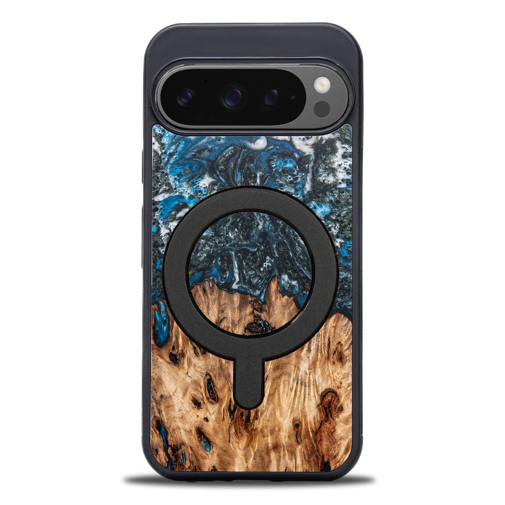 Bewood Resin Case for Google Pixel 9 XL - Planets - Earth with MagSafe