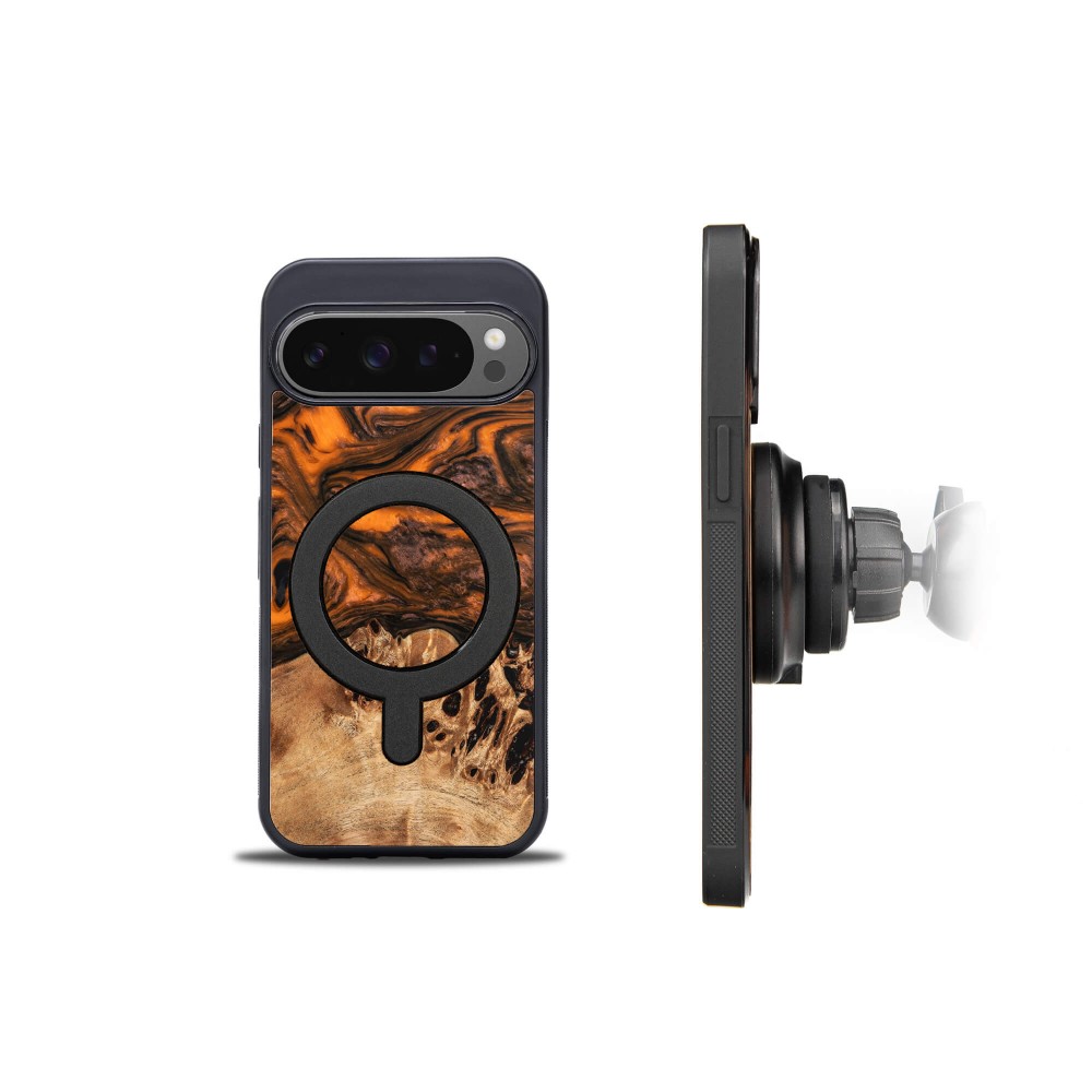 Bewood Resin Case for Google Pixel 9 XL - Orange with MagSafe