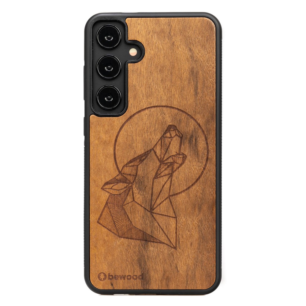 Samsung Galaxy S24 FE Wolf Imbuia Bewood Wood Case