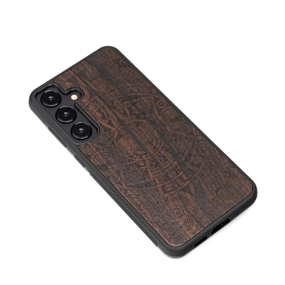 Samsung Galaxy S24 FE Aztec Calendar Ziricote Bewood Wood Case