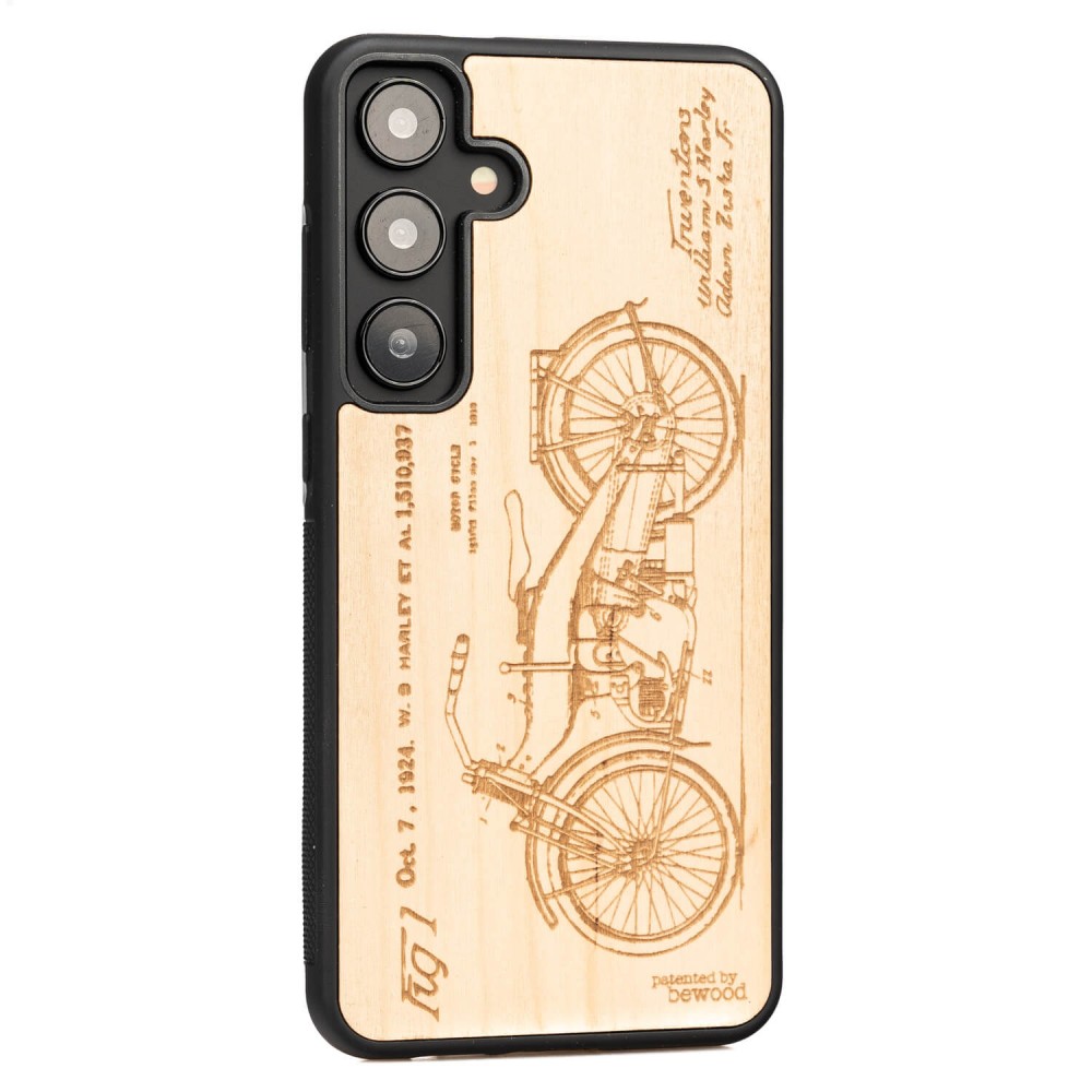 Samsung Galaxy S24 FE Harley Patent Anigre Bewood Wood Case