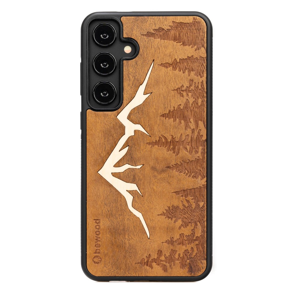 Samsung Galaxy S24 FE Mountains Imbuia Bewood Wood Case