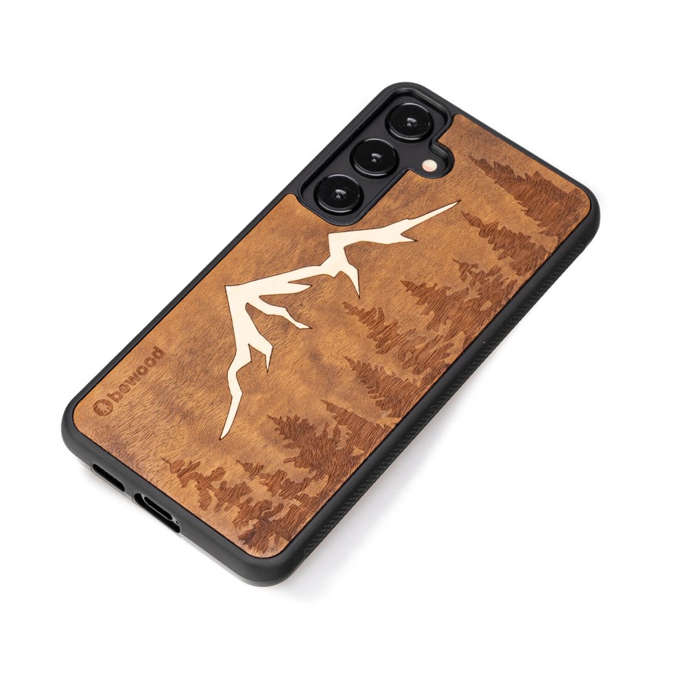 Samsung Galaxy S24 FE Mountains Imbuia Bewood Wood Case