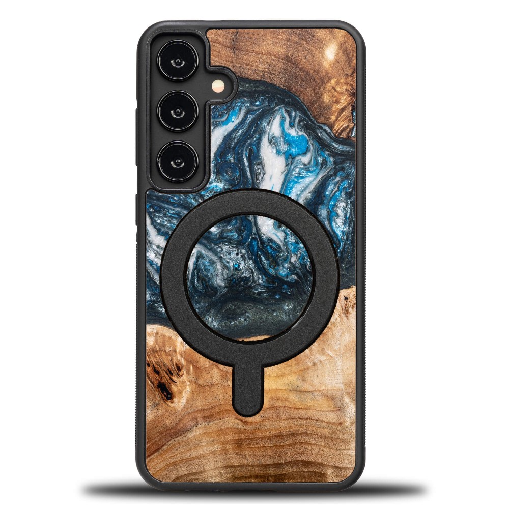 Bewood Resin Case for Samsung Galaxy S24 FE - Planets - Earth with MagSafe