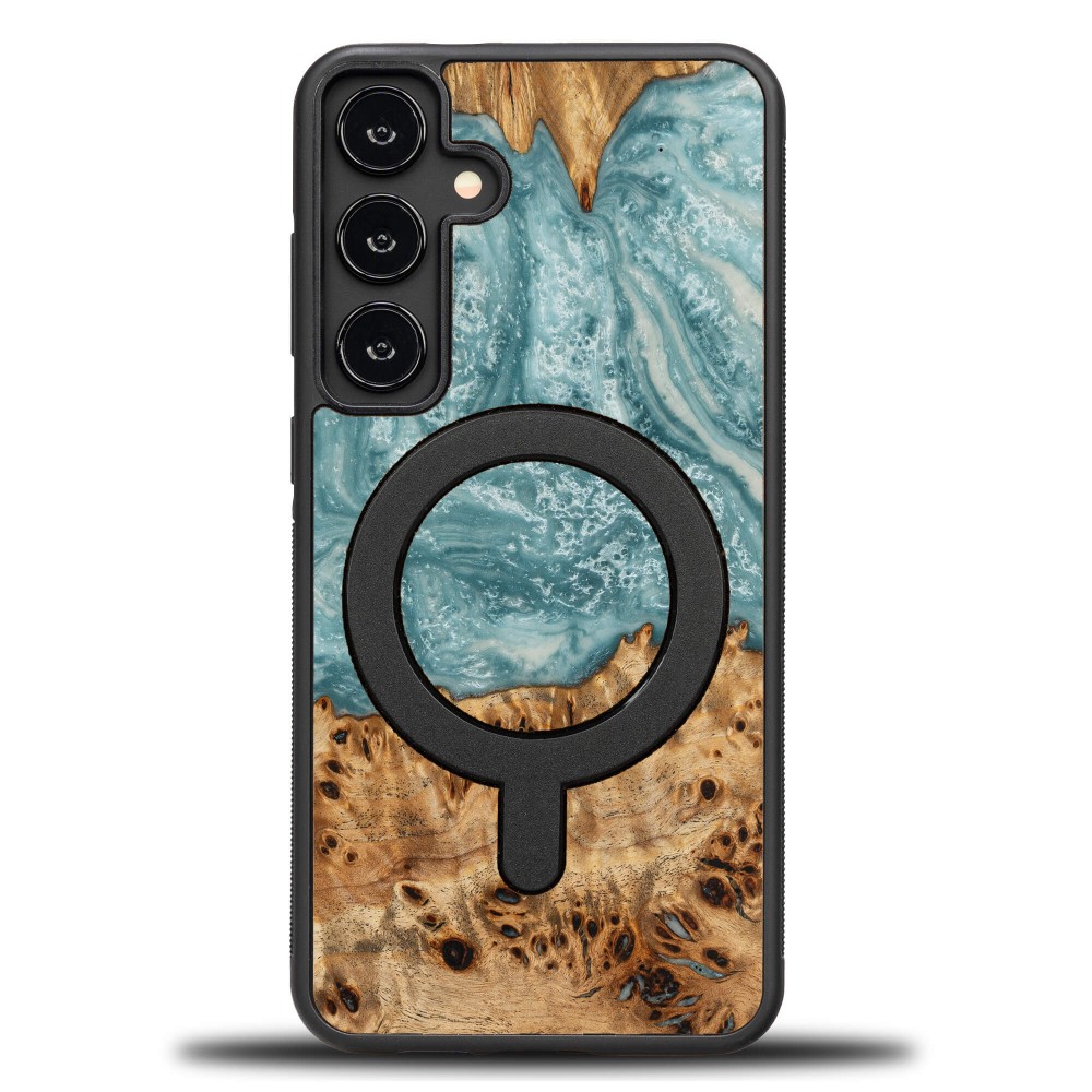 Bewood Resin Case for Samsung Galaxy S24 FE - Planets - Uranus with MagSafe