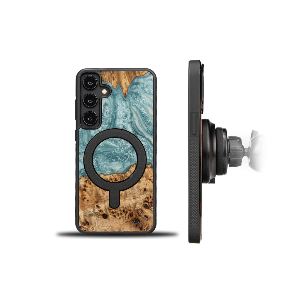 Bewood Resin Case for Samsung Galaxy S24 FE - Planets - Uranus with MagSafe