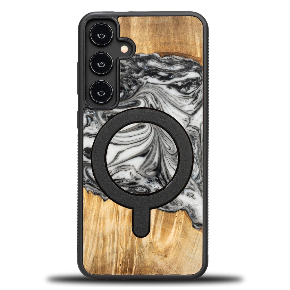 Bewood Resin Case for Samsung Galaxy S24 FE - 4 Elements - Earth with MagSafe