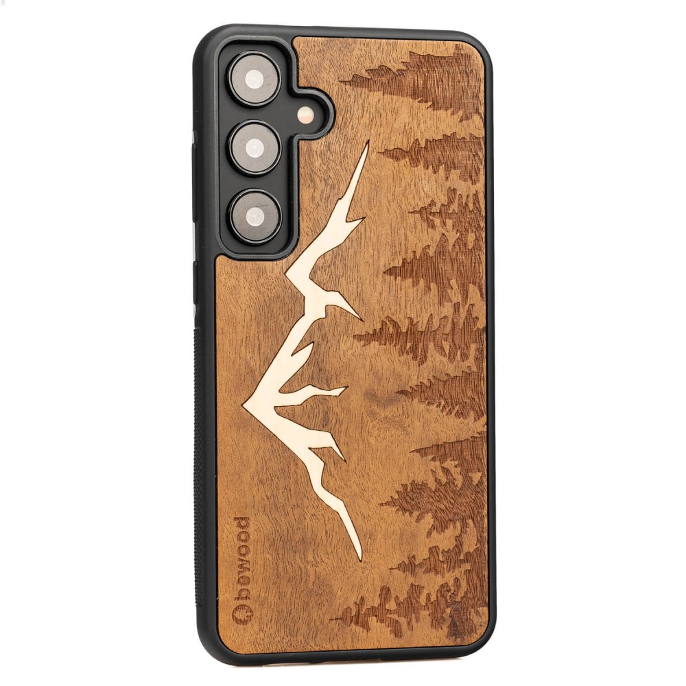 Samsung Galaxy A35 5G Mountains Imbuia Bewood Wood Case