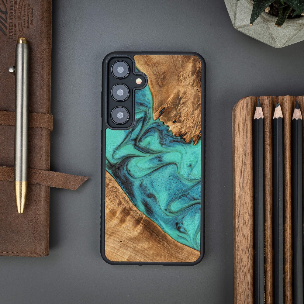 Bewood Resin Case for Samsung Galaxy A35 5G - Turquoise