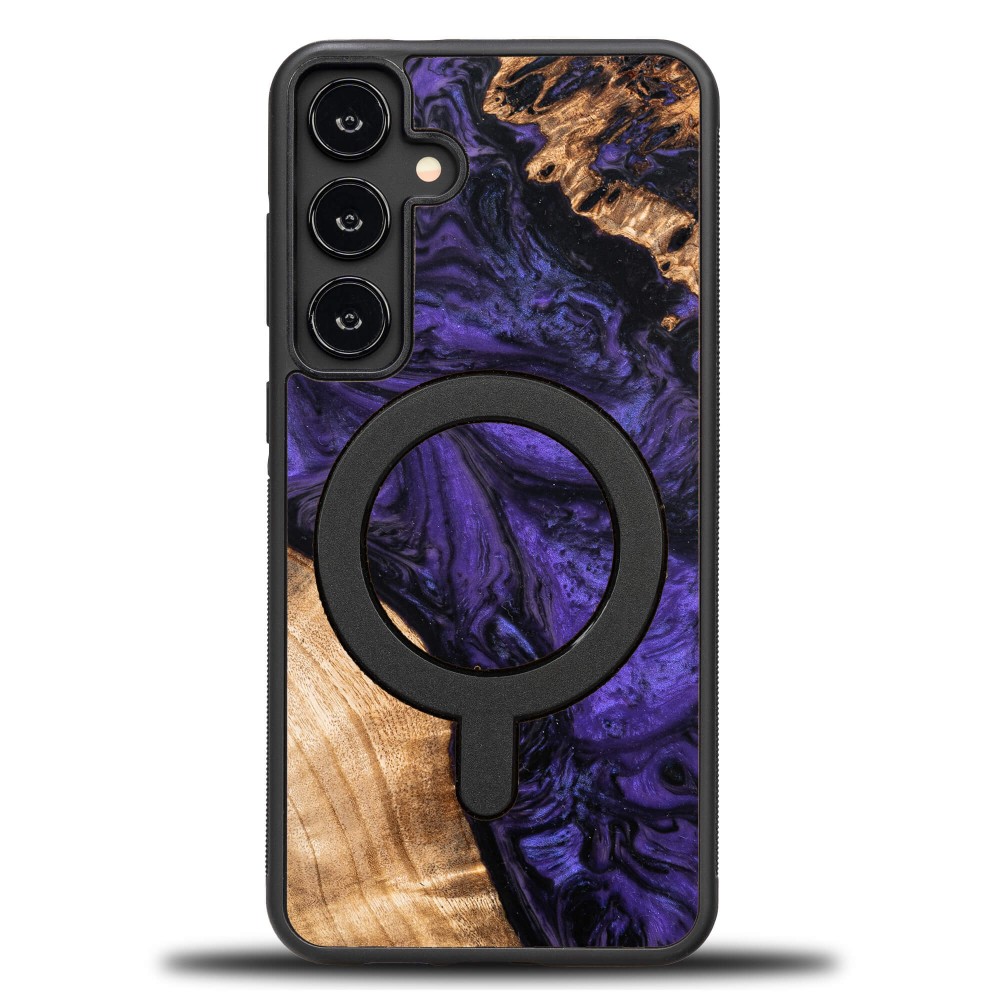 Bewood Resin Case for Samsung Galaxy A35 5G - Violet with MagSafe