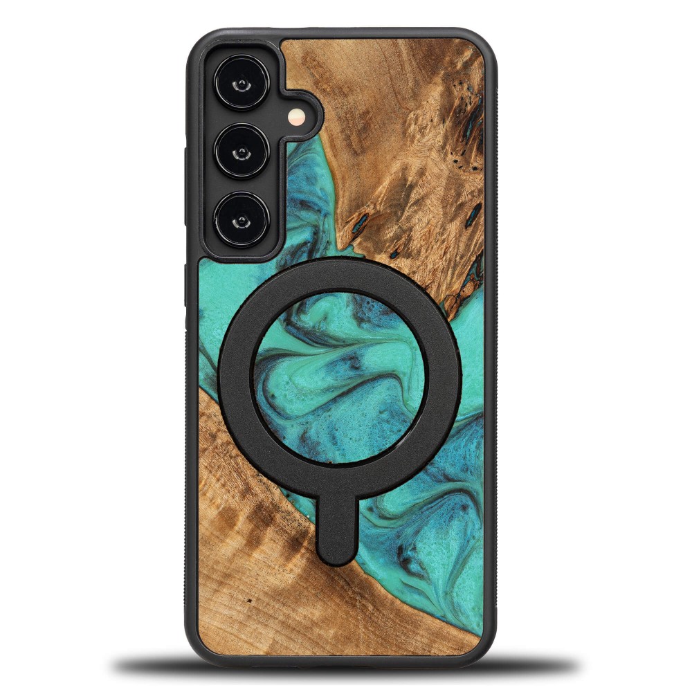 Etui Bewood Unique do Samsung Galaxy A35 5G - Turquoise z MagSafe