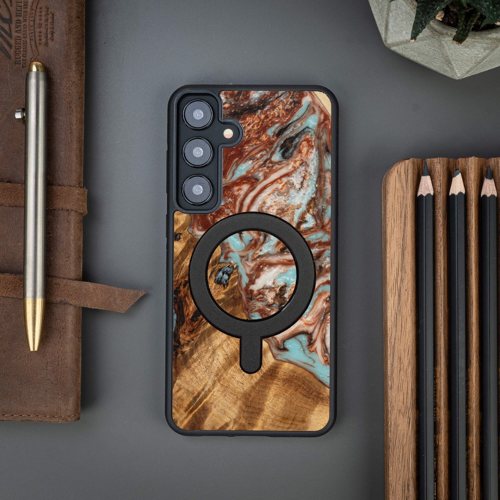 Bewood Resin Case for Samsung Galaxy A35 5G - Planets - Jupiter with MagSafe