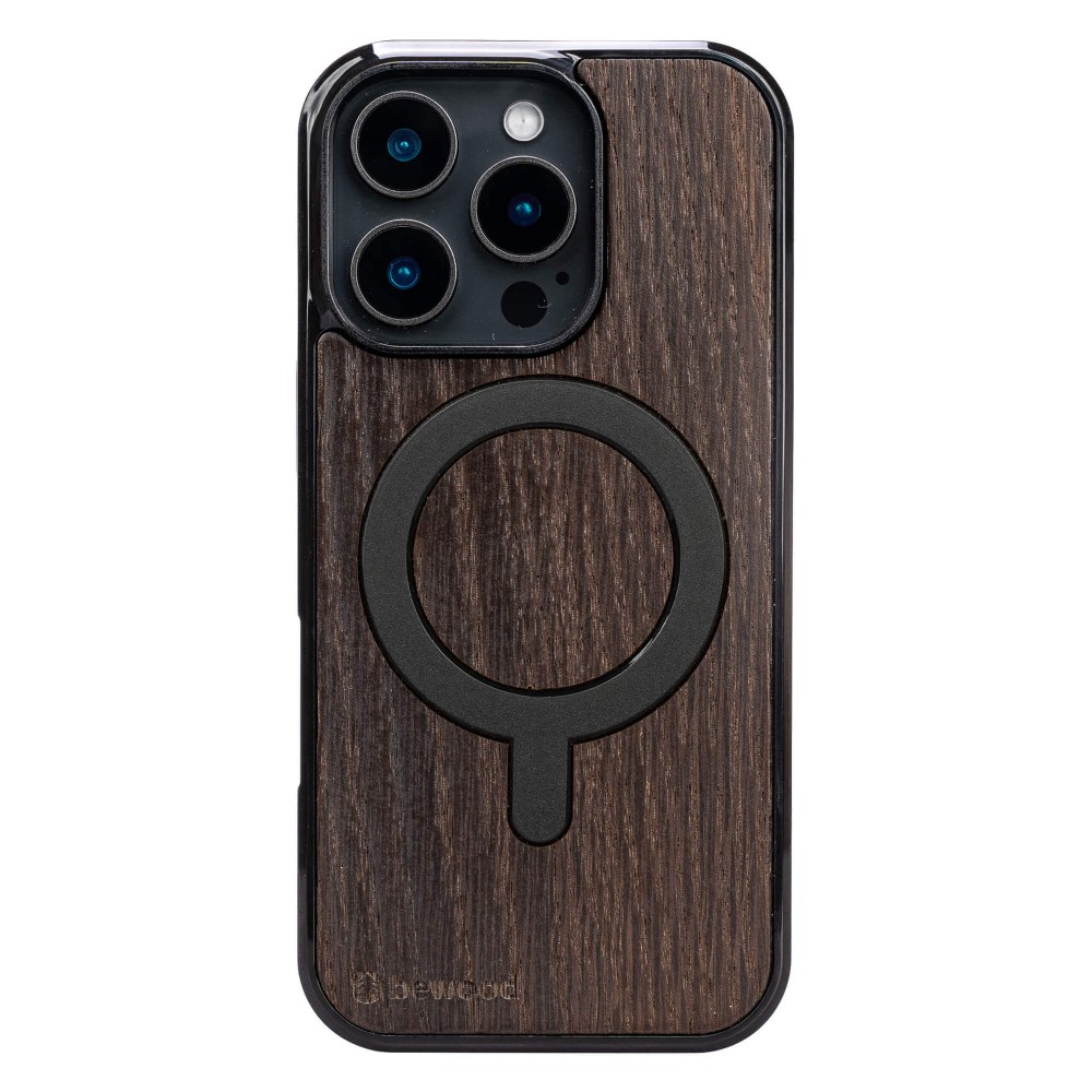 Drewniane Etui Bewood do iPhone 16 Pro DĄB WĘDZONY z MagSafe