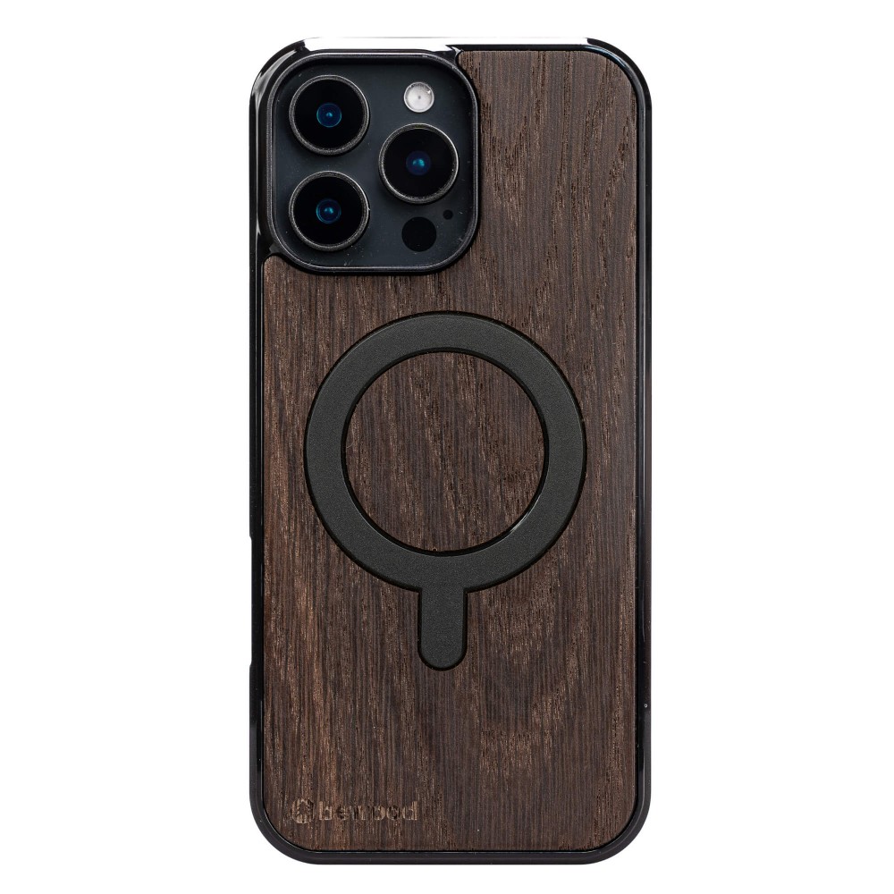 Apple iPhone 16 Pro Max Smoked Oak Bewood Wood Case with MagSafe