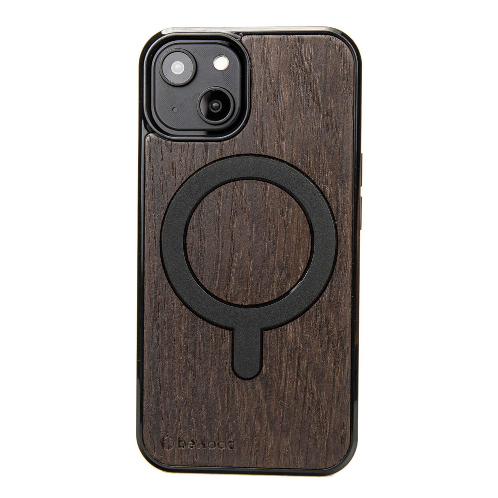 Drewniane Etui Bewood do iPhone 15 DĄB WĘDZONY z MagSafe