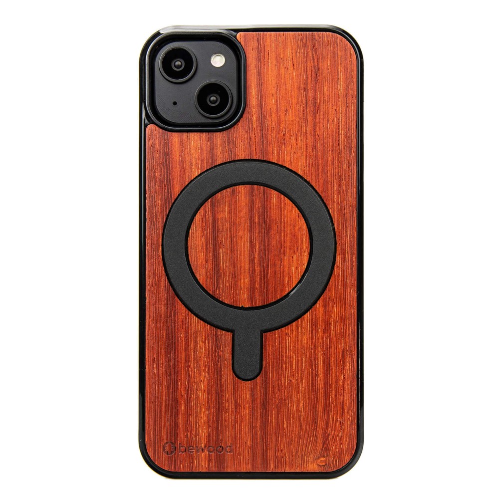 Apple iPhone 15 Plus Padouk Bewood Wood Case with MagSafe