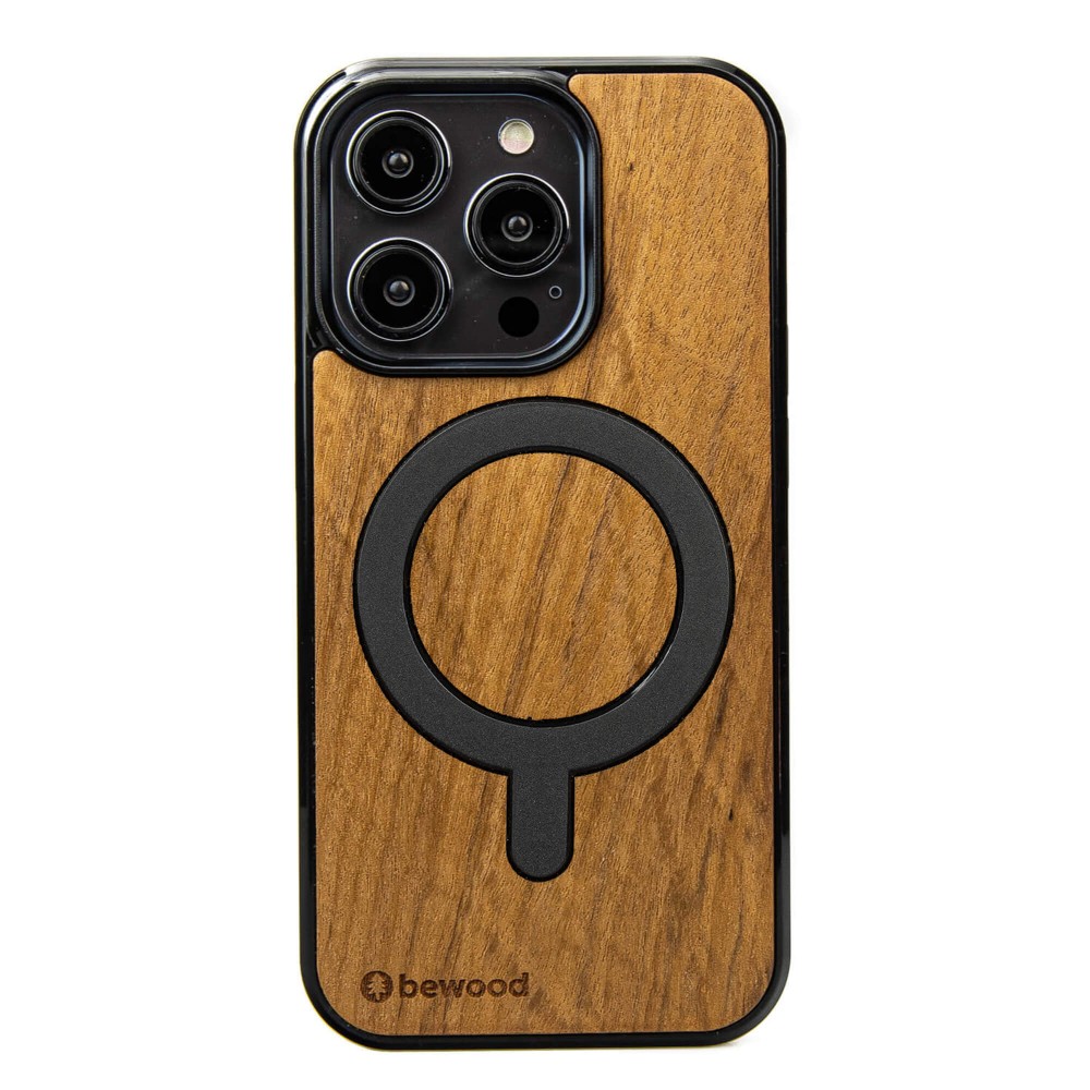 Apple iPhone 15 Pro Imbuia Bewood Wood Case with MagSafe