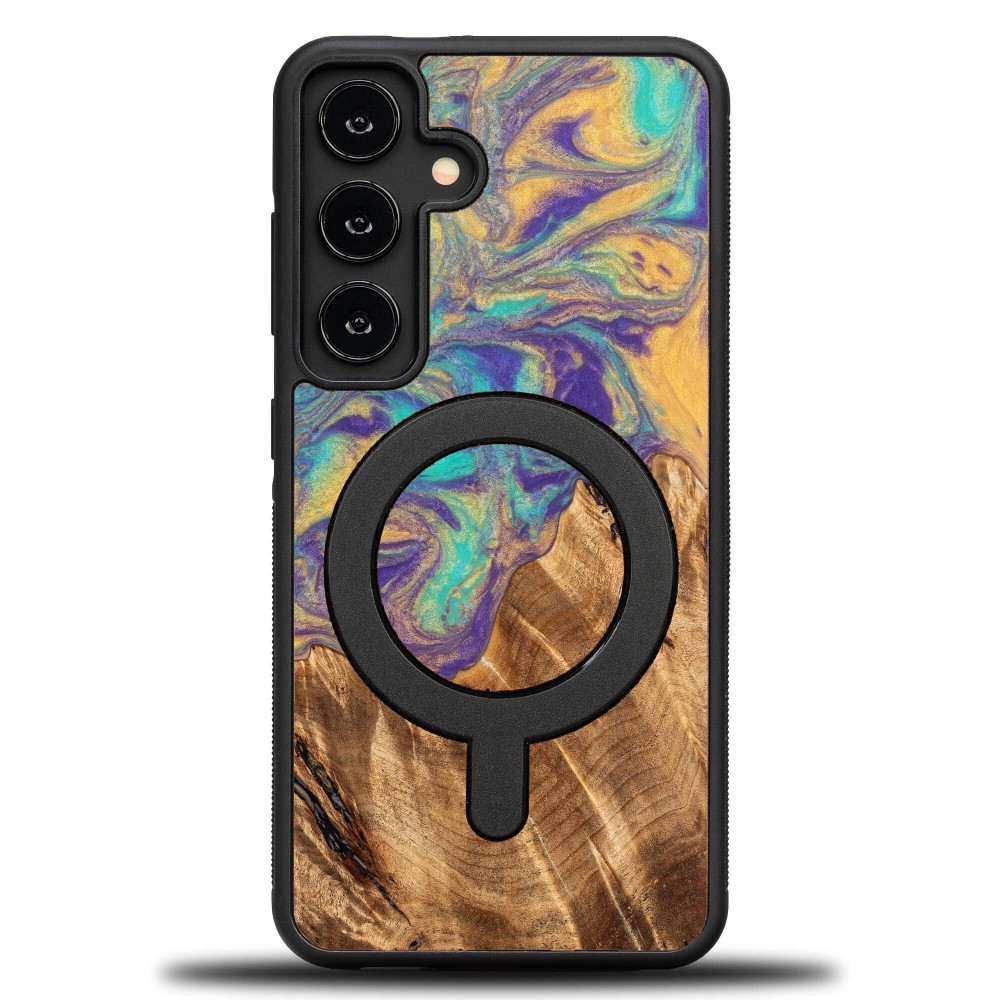 Bewood Resin Case for Samsung Galaxy S25 - Planets - Mercury with MagSafe (1)