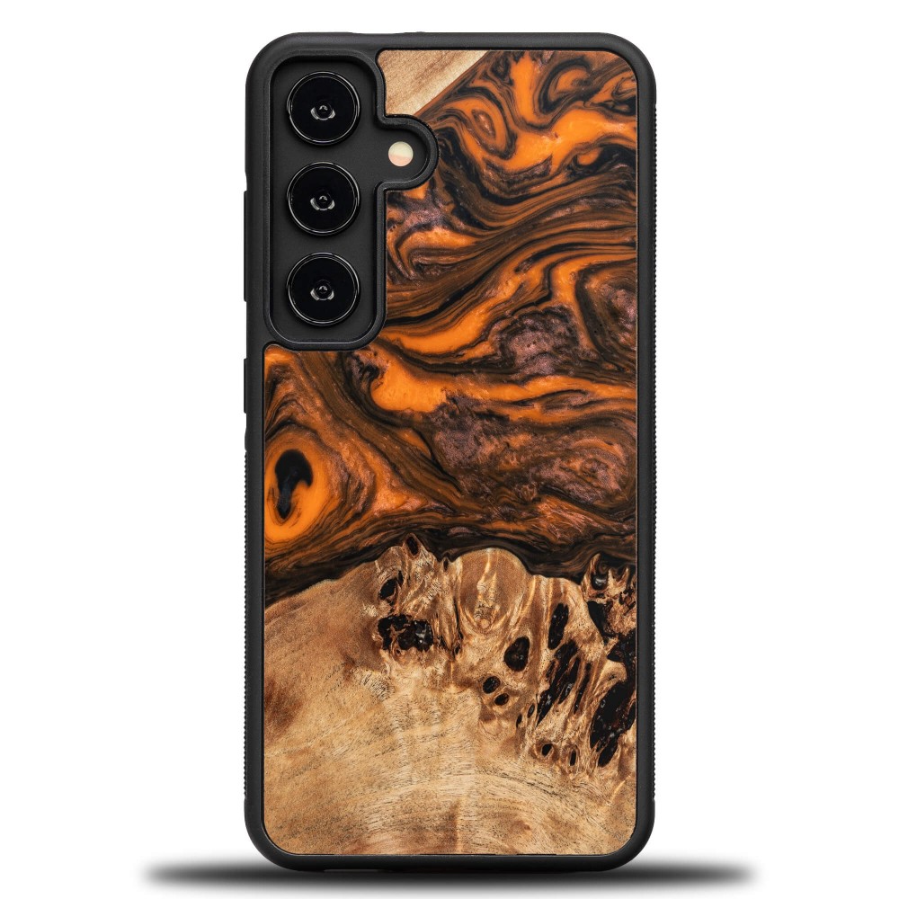 Bewood Resin Case for Samsung Galaxy S25 - Orange (1)