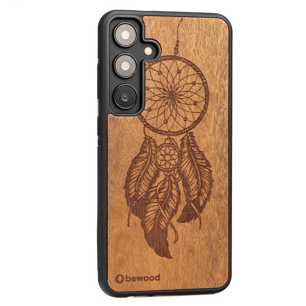 Drewniane Etui Bewood do Samsung Galaxy S25 Plus ŁAPACZ SNÓW IMBUIA (2)