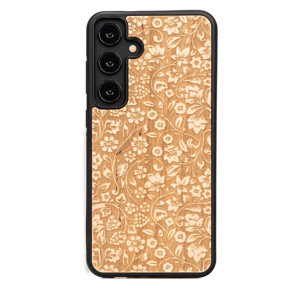 Drewniane Etui Bewood do Samsung Galaxy S25 Plus KWIATY POLNE ANIEGRE (1)