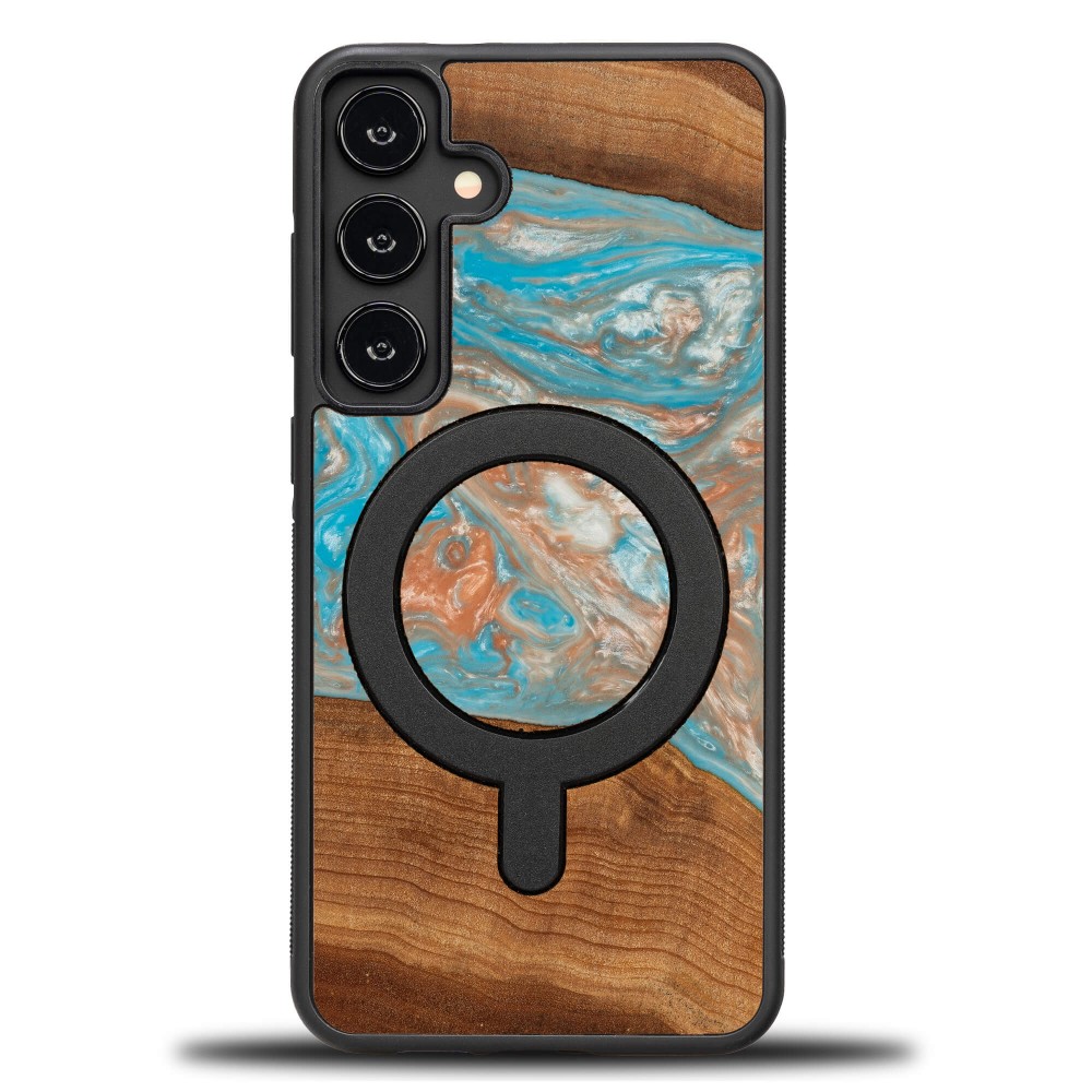 Etui Bewood Unique do Samsung Galaxy S25 Plus - Planets - Saturn z MagSafe (1)