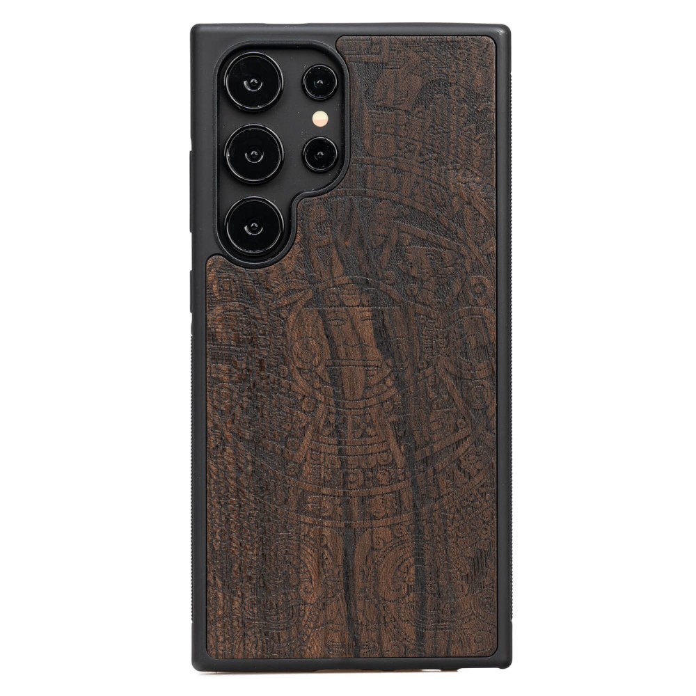 Drewniane Etui Bewood do Samsung Galaxy S25 Ultra KALENDARZ AZTECKI ZIRICOTE (1)
