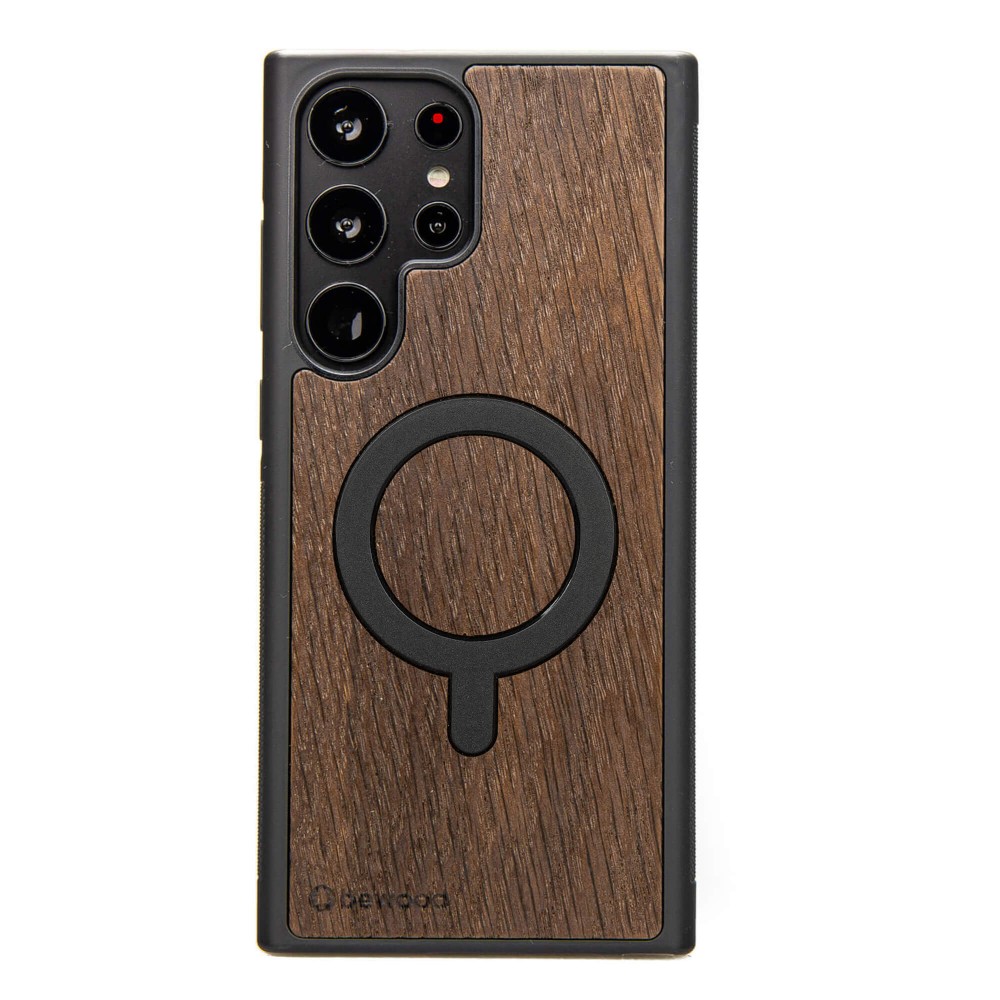 Samsung Galaxy S25 Ultra Smoked Oak Bewood Wood Case with MagSafe (1)