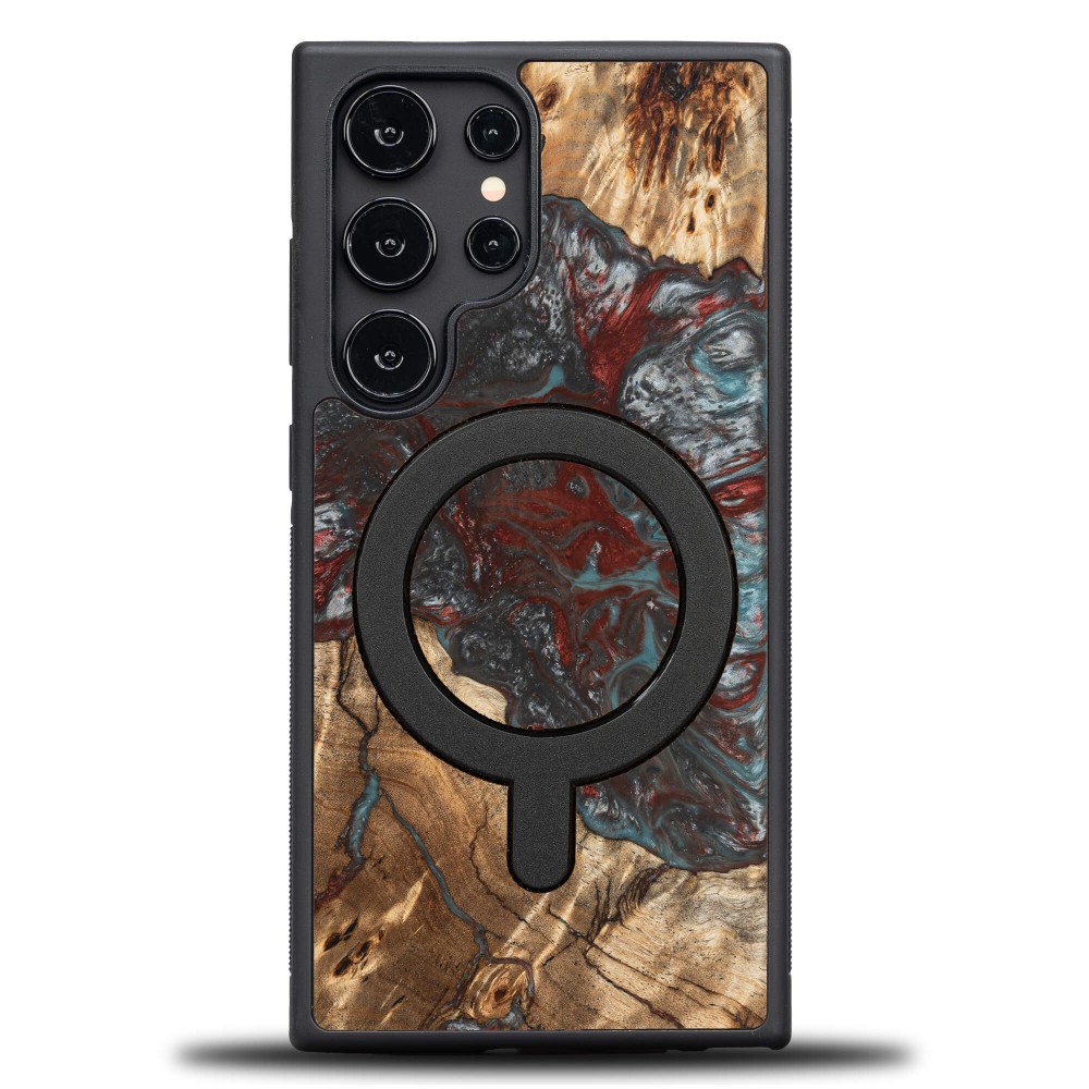 Etui Bewood Unique do Samsung Galaxy S25 Ultra - Planets - Pluton z MagSafe (1)